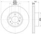 8DD355127101 HELLA PRO HIGH CARBON BMW диск гальмівний перед. 5-serie E39, 7-serie E38 (324*30) HELLA підбір по vin на Brocar