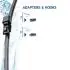 9XW358179171 HELLA LAND ROVER Щітка склоочисника REAR 425мм (склоочисника) MERCEDES-BENZ, VW HELLA підбір по vin на Brocar