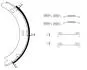 8DA355050431 HELLA DB Щоки ручного гальма DB203 (164*20) з кріпленням. HELLA підбір по vin на Brocar