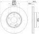 8DD355129671 HELLA PRO HIGH CARBON DB диск гальм. передн. A176 15- HELLA підбір по vin на Brocar