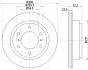 8DD355118651 HELLA PRO MITSUBISHI гальмівний диск задн. Pajero 00- HELLA підбір по vin на Brocar