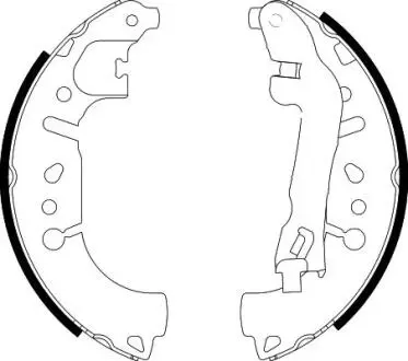 8DB355022271 HELLA FIAT гальм. колодки задн. 500/Tipo/Fiorino 07- HELLA підбір по vin на Brocar