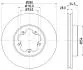 8DD355113261 HELLA PRO FORD гальмівний диск переднії Transit 06- HELLA підбір по vin на Brocar