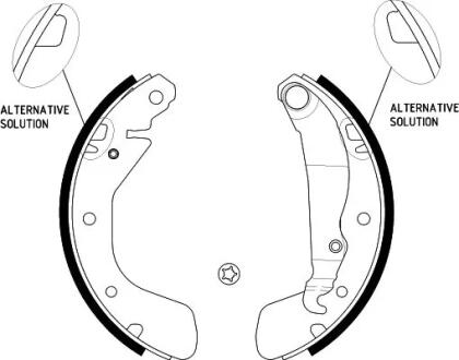 8DB355001291 HELLA OPEL щоки гальмівні ASTRA, CORSA 92- (200*28) HELLA підбір по vin на Brocar