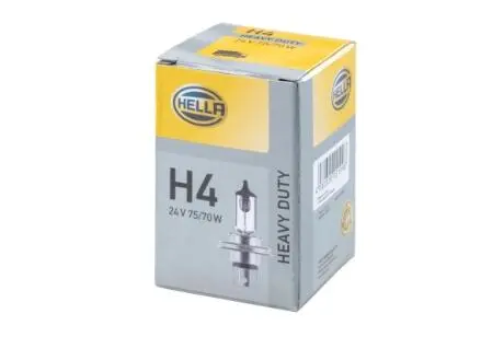 8GJ178555201 HELLA H4 24V 75/70W P43t-38 Лампа HEAVY DUTY HELLA підбір по vin на Brocar