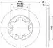 8DD355122831 HELLA PRO FORD диск гальм. задн. TRANSIT 15- HELLA підбір по vin на Brocar