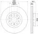 8DD355118611 HELLA VW PRO гальмівний диск передн. PHAETON HELLA підбір по vin на Brocar