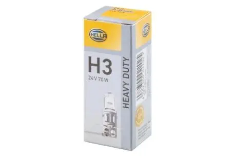 8GH178555241 HELLA H3 24V 70W PK22s Автолампа HEAVY DUTY HELLA підбір по vin на Brocar