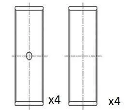 BB2042STD FAI VW Вкладиші шатунні CADDY III Мінівен (2KB, 2KJ, 2CB, 2CJ) 1.6 04-, AUDI A3 (8L1) 1.6 00-, SKODA OCTAVIA I (1U2) 1.6 00- FAI AUTOPARTS підбір по vin на Brocar