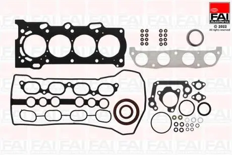 FS1227 FAI TOYOTA комплект прокладок двигуна AURIS 07-, COROLLA Liftback 99-, RAV 4 II FAI AUTOPARTS підбір по vin на Brocar