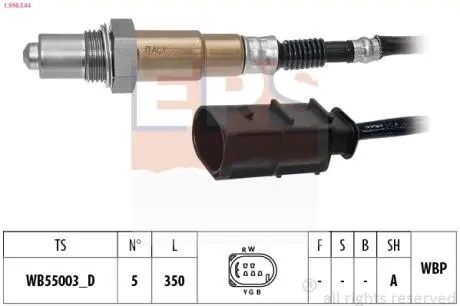 1998544 EPS DB Лямбда-зонд G-CLASS (W463) G 350 CDI 11-15, M-CLASS (W164) ML 280 CDI 4-matic 05-09 EPS підбір по vin на Brocar