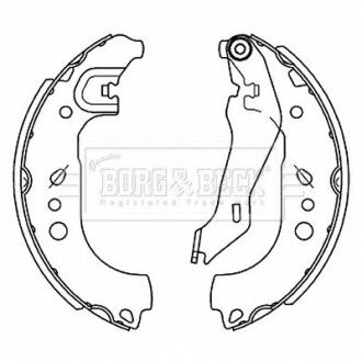 BBS6514 BBS6514 BORG & BECK - Гальмівні колодки до барабанів BORG&BECK подбор по vin на Brocar