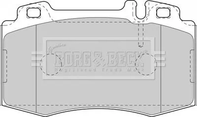 BBP1756 BBP1756 BORG & BECK - Гальмівні колодки до дисків BORG&BECK подбор по vin на Brocar