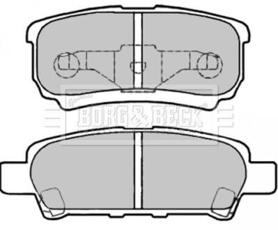 BBP2003 BBP2003 BORG & BECK - Гальмівні колодки до дисків BORG&BECK подбор по vin на Brocar