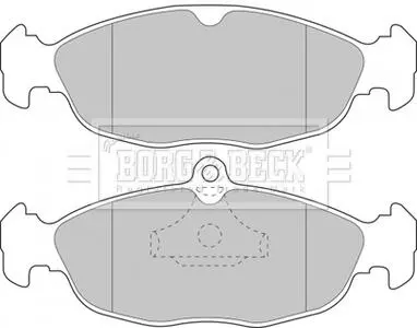BBP1424 BBP1424 BORG & BECK - Гальмівні колодки до дисків BORG&BECK подбор по vin на Brocar