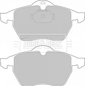 BBP1444 BBP1444 BORG & BECK - Гальмівні колодки до дисків BORG&BECK подбор по vin на Brocar