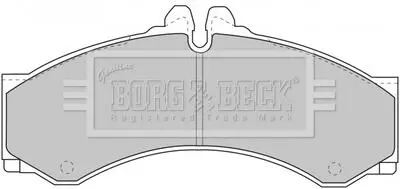 BBP1589 BBP1589 BORG & BECK - Гальмівні колодки до дисків BORG&BECK подбор по vin на Brocar