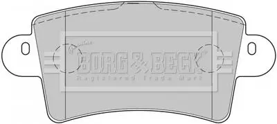 BBP1773 BBP1773 BORG & BECK - Гальмівні колодки до дисків BORG&BECK подбор по vin на Brocar
