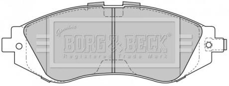 BBP1881 BBP1881 BORG & BECK - Гальмівні колодки до дисків BORG&BECK підбір по vin на Brocar