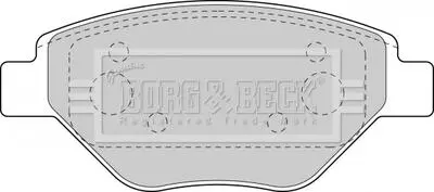 BBP1851 BBP1851 BORG & BECK - Гальмівні колодки до дисків BORG&BECK подбор по vin на Brocar