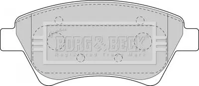 BBP1821 BBP1821 BORG & BECK - Гальмівні колодки до дисків BORG&BECK підбір по vin на Brocar