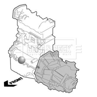 BEM4363 BEM4363 BORG & BECK Опора двигуна BORG&BECK подбор по vin на Brocar