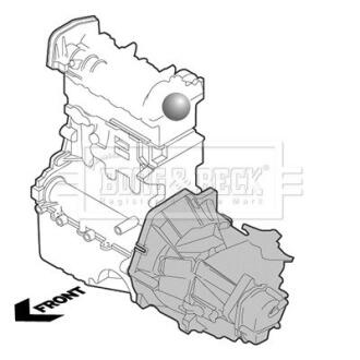 BEM4349 BEM4349 BORG & BECK Опора двигуна BORG&BECK подбор по vin на Brocar