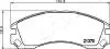 PA0623AF JAPANPARTS MITSUBISHI гальмівні колодки передн.Pajero 90-,L200/400, Galant, Lancer JAPANPARTS підбір по vin на Brocar