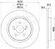 DP275C JAPANPARTS диск гальм. задн. TYOTA Urban Cruiser 1.4D 09- LEXUS CT 200h 10- JAPANPARTS підбір по vin на Brocar