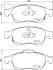 PA0217AF JAPANPARTS JEEP колодки гальм. передн. Renegade 1,4-1,6 14-, FIAT 500X JAPANPARTS підбір по vin на Brocar