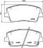 PAK34AF JAPANPARTS KIA Комплект гальмівних колодок STINGER (CK) 2.0 T-GDI 17- JAPANPARTS підбір по vin на Brocar