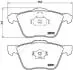 PA0336AF JAPANPARTS VOLVO гальмівні колодки перед. S60/80/V70/XC70 98- JAPANPARTS підбір по vin на Brocar