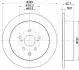 DP268C JAPANPARTS TOYOTA диск гальмівний задн.Lexus RX 450h 09- JAPANPARTS підбір по vin на Brocar