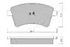 PA0720AF JAPANPARTS гальмівні колодки передн. RENAULT Kangoo 08 - JAPANPARTS підбір по vin на Brocar