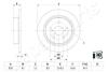 DP272C JAPANPARTS TOYOTA Гальмівний диск C-HR 1.2 4WD 16- JAPANPARTS підбір по vin на Brocar