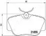 PA0413AF JAPANPARTS DB колодки гальмівні передні W201 -93 JAPANPARTS підбір по vin на Brocar