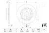 DP428C JAPANPARTS HONDA диск гальм задн. HONDA CIVIC X JAPANPARTS підбір по vin на Brocar