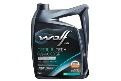 1052036 OFFICIALTECH 0W-40 C3 SP 5Lx4 WOLF подбор по vin на Brocar