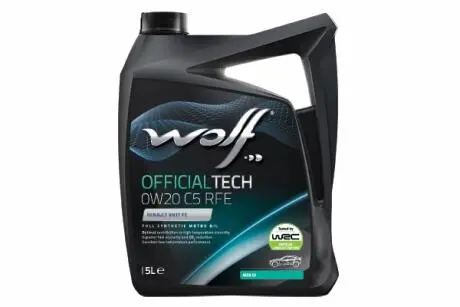 1042489 OFFICIALTECH 0W20 C5 RFE 5Lx4 WOLF подбор по vin на Brocar