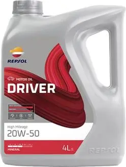RPP0151TGB RP DRIVER HIGH MILEAGE 20W-50 5x4L Repsol підбір по vin на Brocar