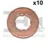(к-кт 10шт) Шайба форсунки 7.3X15X2 BMW/PSA/Renault 102.246.010