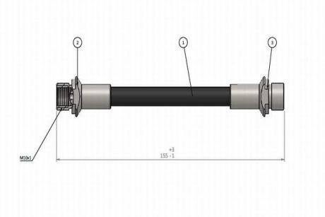 C900952A CAVO шланг гальм. задн. TOYOTA AURIS -12 Cavo підбір по vin на Brocar