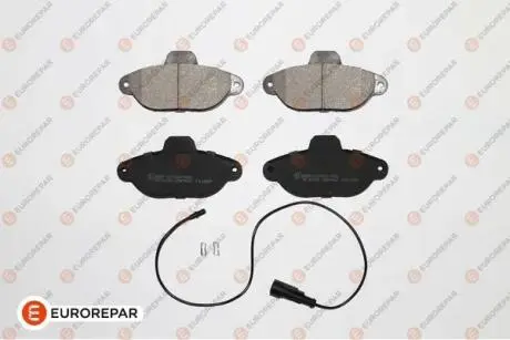 1617252680 EUROREPAR FIAT Колодки тормозные передние PUNTO BENDIX 93-,SEICENTO 98- EUROREPAR подбор по vin на Brocar