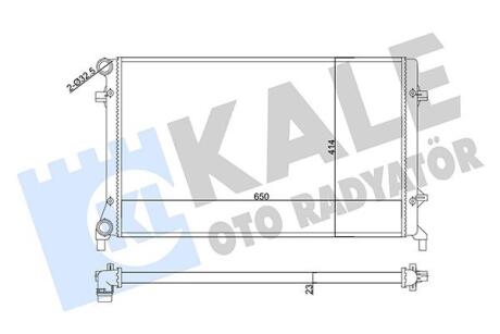 356920 KALE VW Радіатор сист. охолодження двиг. Audi A3, Caddy III,IV, Golf, Passat, Touran, Skoda Octavia KALE OTO RADYATOR підбір по vin на Brocar