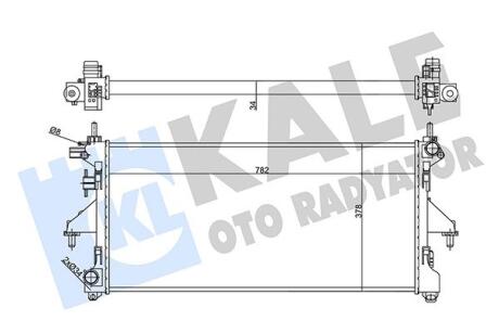 356455 KALE CITROEN Радіатор охолодження Jumper, Peugeot Boxer 2.2HDi -AC 06- KALE OTO RADYATOR підбір по vin на Brocar