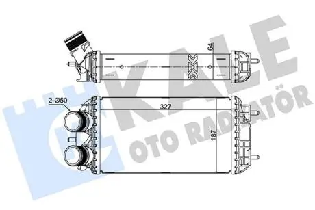 375785 KALE PEUGEOT Інтеркулер 208 II 1.5 19- KALE OTO RADYATOR подбор по vin на Brocar