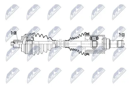 NPWVW227 NTY DRIVESHAFT NTY підбір по vin на Brocar