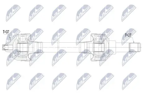 NPWBM238 NTY DRIVESHAFT NTY підбір по vin на Brocar