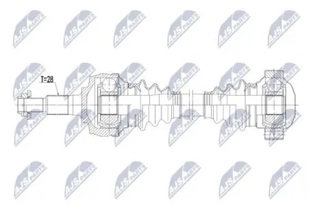 NPWPS019 NTY DRIVESHAFT NTY підбір по vin на Brocar