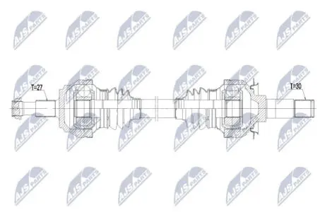 NPWME227 NTY DRIVESHAFT NTY підбір по vin на Brocar